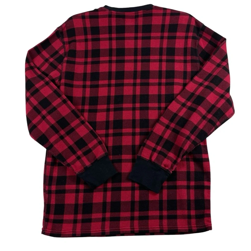 Men's Polo Ralph‎ Lauren Black & Red Plaid Long Sleeve Flannel XL0063